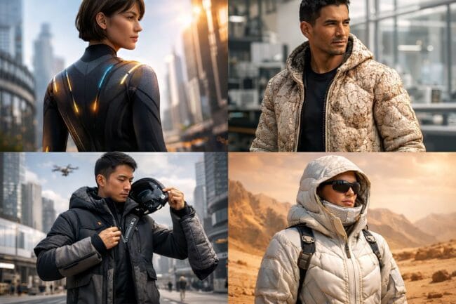 Century of Fashion — futuristic clothing made of light, holograms, and smart fabrics