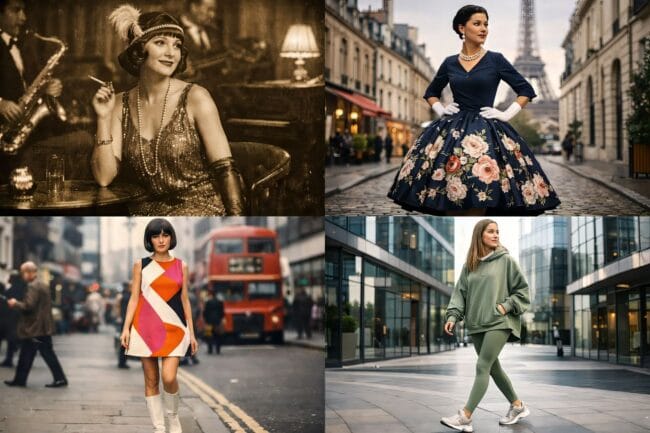 Century of Fashion — women’s fashion evolving from corsets to athleisure as a symbol of empowerment
