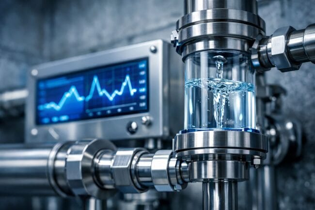 Austria’s 1B Liter Mega Reservoir: A Massive Win for Water — AI-generated image of industrial piping with monitoring screen